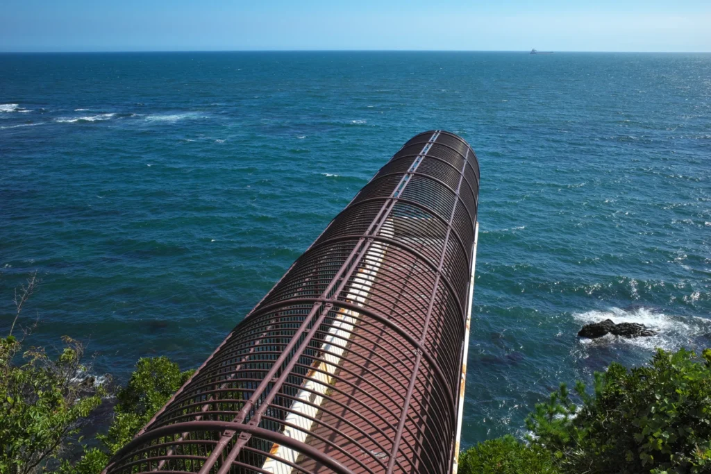 福島県いわき市にある「三崎公園」から見える海