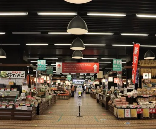 「CoCoLo湯沢」と「がんぎどおり」