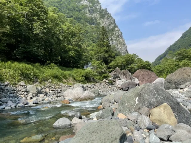 新潟　小滝川ヒスイ峡　自然