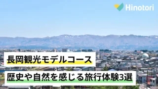 高台の上から見下ろす長岡の街並み